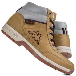 Buty męskie sportowe KAPPA BRIGHT MID LIGHT 242075 1111. Brązowe buty trekkingowe męskie Kappa, na jesień, z gumy, za kostkę, bez zapięcia, trekkingowe. Za 139.99 zł.