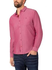 Timezone Koszula - Regular fit - w kolorze różowym rozmiar: XL. Różowe koszule męskie Timezone, xl, bez wzorów, bez kołnierzyka, bez ramiączek. Za 92.21 zł.