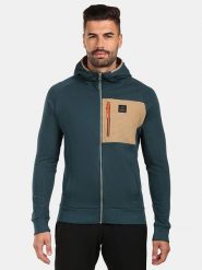 Kilpi Bluza "Balu" w kolorze zielono-beżowym rozmiar: XL. Zielone bluzy z kapturem męskie Kilpi, xl, z bawełny. Za 218.57 zł.