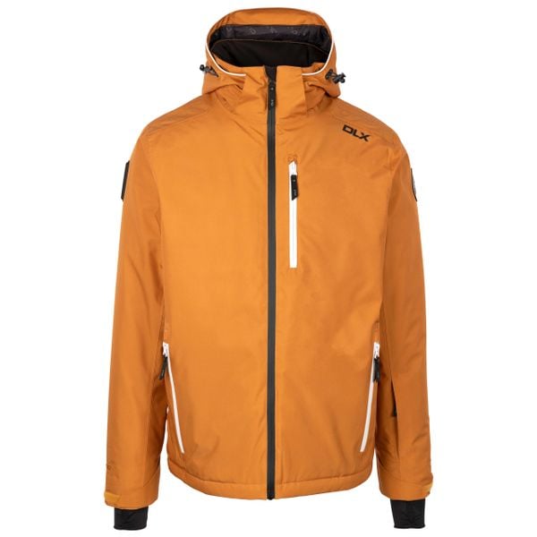Dlx Graham - Kurtka narciarska męska Ginger. Brązowe kurtki męskie DLX, na zimę, l, bez wzorów, z puchu, bez kaptura. Za 572.99 zł.