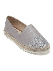 Sixth Sens Espadryle w kolorze srebrnym rozmiar: 37. Szare espadryle damskie Sixth Sens, bez wzorów, bez obcasa. Za 83.22 zł.