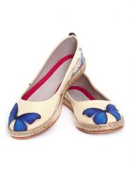 Goby Espadryle w kolorze kremowym rozmiar: 41. Brązowe espadryle damskie Goby, bez wzorów, bez obcasa. Za 214.78 zł.