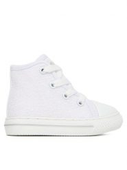 Primigi Sneakersy 7949177 Biały. Białe buty sportowe dziewczęce Primigi, bez wzorów, z materiału, bez zapięcia. Za 139.99 zł.