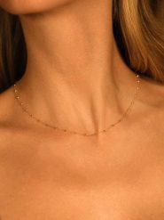 DIAMANTA Złoty naszyjnik z elementami ozdobnymi - dł. 43 cm rozmiar: onesize. Żółte naszyjniki damskie DIAMANTA, złote. Za 1,348.99 zł.