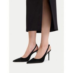 Szpilki Nine West. Czarne szpilki Nine West, bez wzorów, bez obcasa. Za 229.99 zł.