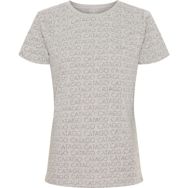 Koszulka damska Catago Timo logo. Szare t-shirty damskie CATAGO, l, bez wzorów, z dżerseju, bez kołnierzyka. Za 148.50 zł.
