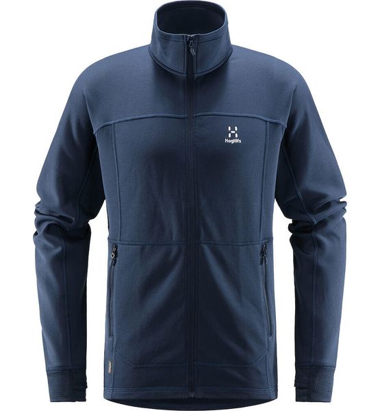 Męska Turystyka Bluza Lekka Oddychająca Haglöfs Betula Jacket. Niebieskie bluzy bez kaptura męskie Haglöfs, m, z tkaniny. Za 279.00 zł.