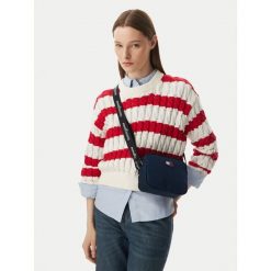 Torebka Tommy Jeans. Niebieskie torebki klasyczne damskie Tommy Jeans, bez wzorów, z jeansu, bez dodatków. Za 289.99 zł.