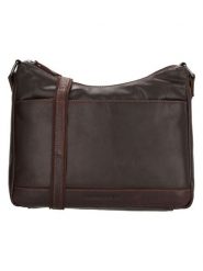 HIDE & STITCHES Skórzana torebka "Japura" w kolorze ciemnobrązowym - 31 x 21 x 9 cm rozmiar: onesize. Brązowe torebki klasyczne damskie HIDE & STITCHES, bez wzorów, z materiału, bez dodatków. Za 278.45 zł.