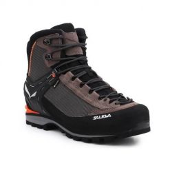 Buty trekkingowe męskie Salewa MS Crow Gtx. Brązowe buty trekkingowe męskie Salewa, z materiału, za kostkę, bez zapięcia, trekkingowe. Za 1,169.99 zł.