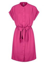 Fresh Made Sukienka w kolorze różowym rozmiar: S. Różowe sukienki damskie Fresh Made, na co dzień, s, bez wzorów, z tkaniny, klasyczne, bez kołnierzyka, bez ramiączek, mini, proste. Za 65.38 zł.