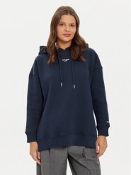 Pepe Jeans Bluza Fergie PL581455 Granatowy Regular Fit. Niebieskie bluzy bez kaptura damskie Pepe Jeans, l, z jeansu. Za 259.99 zł.