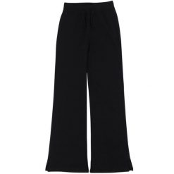 Spodnie damskie Champion Flare. Czarne spodnie materiałowe damskie CHAMPION, bez wzorów, sportowe. Za 169.00 zł.