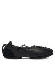 Polo Ralph Lauren Baleriny Blrna Lce Up 804P08221001 Czarny. Czarne baleriny damskie Polo Ralph Lauren, bez wzorów, ze skóry, bez obcasa. Za 859.99 zł.