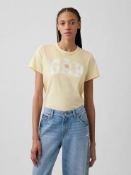 GAP Koszulka w kolorze żółtym rozmiar: XXL. Żółte t-shirty damskie GAP, xxl, bez wzorów, z bawełny, bez kołnierzyka. Za 48.28 zł.