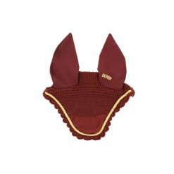 Czapka na muchy dla konia z sznurkiem Derby. Brązowe czapki męskie DERBY, bez wzorów, z materiału, eleganckie. Za 37.90 zł.