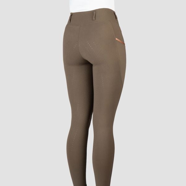 Damskie legginsy jeździeckie EQPRO Mindy. Brązowe legginsy damskie HORKA, m, bez wzorów, z dzianiny. Za 329.00 zł.