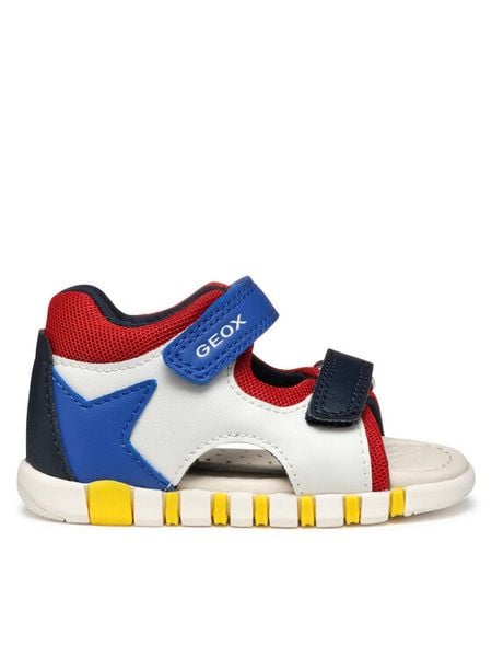 Geox Sandały B Sandal Iupidoo B555PB 0BC14 C0293 Kolorowy. Sandały chłopięce Geox, ze skóry, bez zapięcia. Za 239.99 zł.