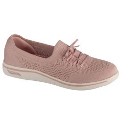 Buty sportowe Sneakersy damskie, On-The-GO Arch Fit Uplift - Florence. Czerwone buty sportowe na co dzień damskie Skechers, bez wzorów, trekkingowe. Za 349.99 zł.