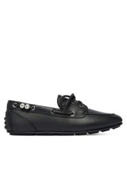 KARL LAGERFELD Baleriny KL40825 Czarny. Czarne baleriny damskie Karl Lagerfeld, bez wzorów, ze skóry, bez obcasa. Za 879.99 zł.