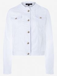 More & More Kurtka dżinsowa w kolorze białym rozmiar: 40. Białe kurtki damskie MORE & MORE, bez wzorów, bez kaptura. Za 208.83 zł.