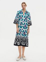 Luisa Spagnoli Sukienka codzienna Prudenza 542073 Kolorowy Loose Fit. Sukienki damskie Luisa Spagnoli, na co dzień, s, bez wzorów, z bawełny, bez kołnierzyka, bez ramiączek, proste. Za 1,959.00 zł.