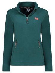 Geographical Norway Bluza polarowa "Ulyssia" w kolorze ciemnozielonym rozmiar: XXL. Zielone bluzy bez kaptura damskie Geographical Norway, xxl, z polaru. Za 70.24 zł.