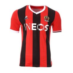 Koszulka OGC Nice Le Coq Sportif 2023/2024. Czarne t-shirty sportowe męskie Le Coq Sportif, xs, z elastanu, bez ramiączek, do piłki nożnej. Za 364.05 zł.