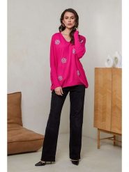 Soft Cashmere Sweter w kolorze różowym rozmiar: 34/36. Różowe swetry klasyczne damskie Soft Cashmere, z kaszmiru, bez kołnierzyka. Za 104.99 zł.