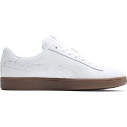Buty Puma Smash v2 L M 365215 13 białe. Białe buty sportowe na co dzień męskie Puma, z gumy, bez zapięcia. W wyprzedaży za 249.00 zł.