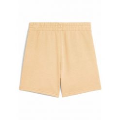 Damskie szorty z wysokim stanem i małym logo No.1 ESS 5'' PUMA. Brązowe spodenki sportowe damskie Puma, bez wzorów, eleganckie, z podwyższonym stanem. W wyprzedaży za 99.00 zł.