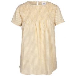 Kobiety/Panie Candice Gingham Smock Top. Żółte topy damskie Trespass, m, bez wzorów, bez kołnierzyka. Za 103.99 zł.
