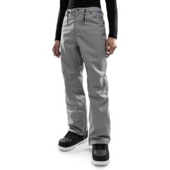 Spodnie snowboardowe hardshell męskie P2 Portes Sirok. Szare spodnie materiałowe męskie SIROKO, bez wzorów, z hardshellu, sportowe. W wyprzedaży za 441.95 zł.