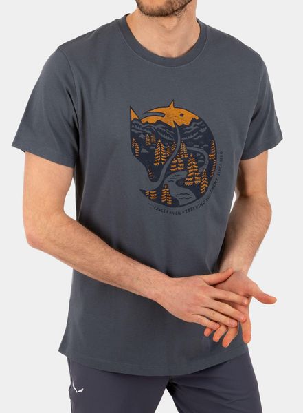 Koszulka bawełniana Fjallraven Arctic Fox T-shirt. Szare t-shirty męskie Fjällräven, na lato, m, bez wzorów, z bawełny, bez kołnierzyka. Za 230.99 zł.