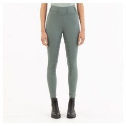 Damskie legginsy jeździeckie BR Equitation Isadora. Zielone legginsy damskie BR, bez wzorów, z gumy. Za 374.60 zł.