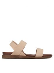 Clara Barson Sandały WS060701-01 Beżowy. Brązowe sandały damskie Clara Barson, bez wzorów, z materiału, bez obcasa, na płaskiej podeszwie. Za 79.99 zł.