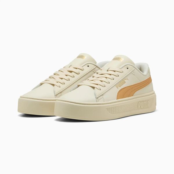 Buty sportowe damskie Puma SMASH PLATFORM V3 39075819. Brązowe buty sportowe na co dzień damskie Puma, bez wzorów, z gumy. Za 195.70 zł.