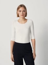 Someday Koszulka w kolorze białym rozmiar: 40. Białe bluzki damskie Someday, bez wzorów, bez kołnierzyka, bez ramiączek. Za 60.99 zł.