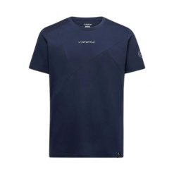 T-shirt La Sportiva Dude. Niebieskie t-shirty męskie La Sportiva, s, bez wzorów, z bawełny, bez kołnierzyka. Za 258.85 zł.