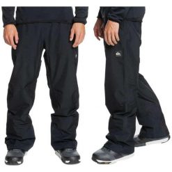 Męskie Spodnie QUIKSILVER Mission Gore-Tex® Snow Pants. Czarne spodnie materiałowe męskie Quiksilver, bez wzorów, z gore-texu, sportowe. Za 1,299.00 zł.
