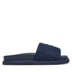 Klapki Gant. Niebieskie klapki damskie Gant, bez wzorów, bez obcasa. Za 189.99 zł.