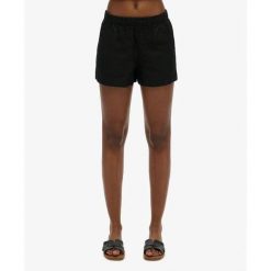 Lniane szorty damskie Superdry. Czarne szorty damskie Superdry., bez wzorów, eleganckie. Za 338.65 zł.