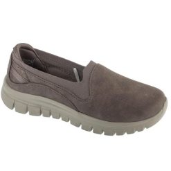 Buty sportowe Sneakersy damskie, Graceful - Leaning In. Szare buty sportowe na co dzień damskie Skechers, bez wzorów, trekkingowe. Za 249.99 zł.