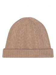AUTHENTIC CASHMERE Kaszmirowa czapka "Scott" w kolorze beżowym rozmiar: onesize. Brązowe czapki męskie AUTHENTIC CASHMERE, bez wzorów, z kaszmiru, sportowe. Za 170.47 zł.
