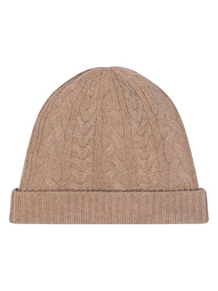 AUTHENTIC CASHMERE Kaszmirowa czapka "Scott" w kolorze beżowym rozmiar: onesize. Brązowe czapki męskie AUTHENTIC CASHMERE, bez wzorów, z kaszmiru, sportowe. Za 170.47 zł.