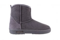 Śniegowce Bayla-161 7063 Szare, Skóra naturalna - 37. Szare śniegowce damskie Bayla, z materiału. W wyprzedaży za 134.10 zł.