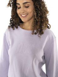 Bluza z bawełna na outdoor na co dzień. Białe bluzy bez kaptura damskie LEONE 1947 APPAREL, xs, z bawełny. Za 328.38 zł.