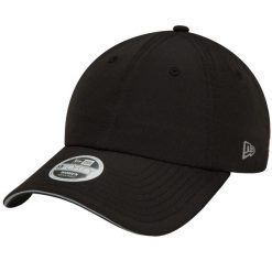 Czapka z daszkiem damska New Era 9FORTY Ponytail Open Back Cap. Czarne czapki z daszkiem damskie New Era, bez wzorów, z poliesteru. Za 139.99 zł.