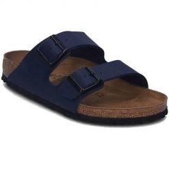Klapki męskie Birkenstock Arizona. Niebieskie klapki i japonki męskie Birkenstock, z materiału. Za 509.00 zł.