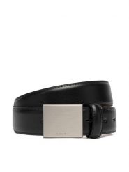 Calvin Klein Pasek Męski Logo Plaque Smooth 32Mm LV04D7030G Czarny. Czarne paski męskie CALVIN KLEIN, bez wzorów, ze skóry. Za 289.99 zł.